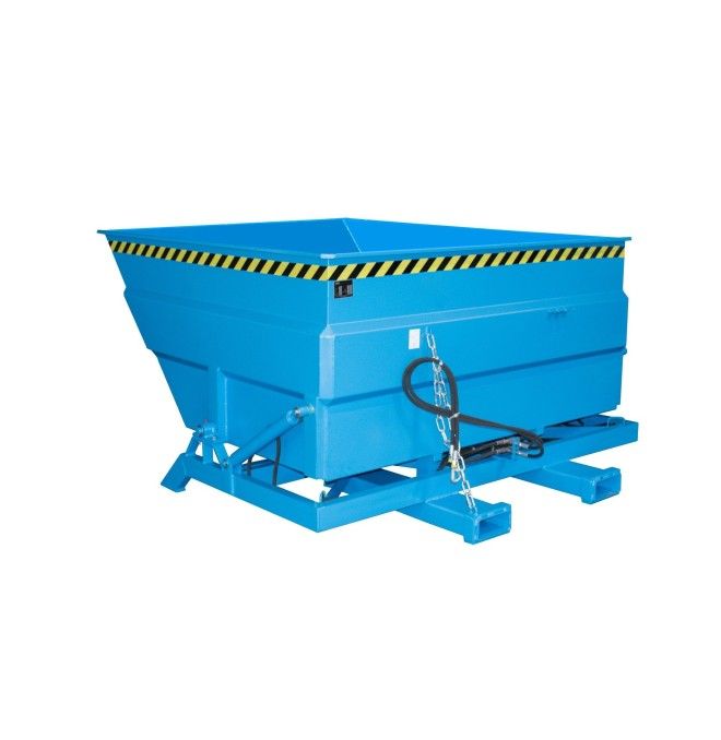 Kippbehälter--Container kippen, lackiert, hellblau
