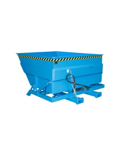 Tilting Container--Container tilting, painted, light blue
