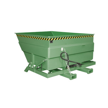 Recipiente Inclinável--Recipiente tilting, pintado, seda verde