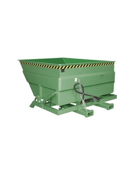 Bacs Basculants--Conteneur tilting, peint, soie verte
