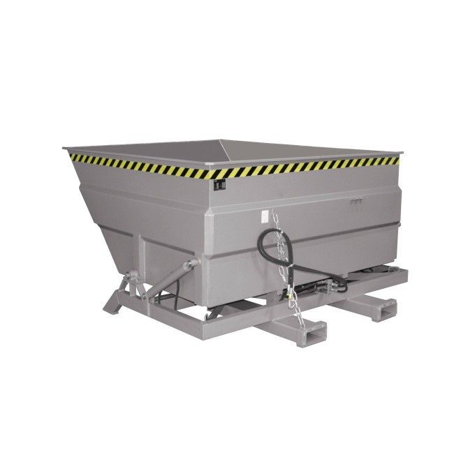 Tilting Container--Container tilting, painted, gray mouse
