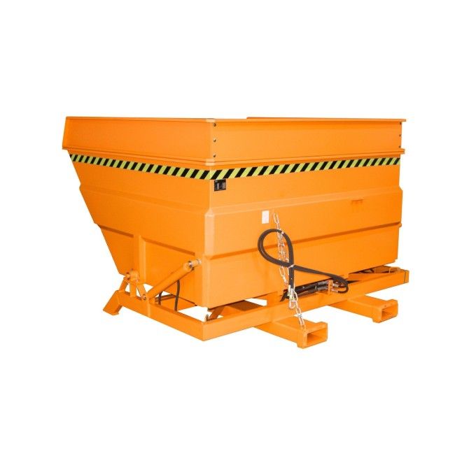 Tilting Container--Container tilting, painted, Orange yellow