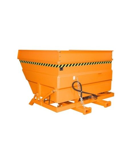 Tilting Container--Container tilting, painted, Orange yellow