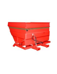 Kippbehälter--Container kippen, lackiert, rotes Feuer