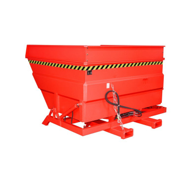 Recipiente Inclinável--Recipiente tilting, pintado, fogo vermelho