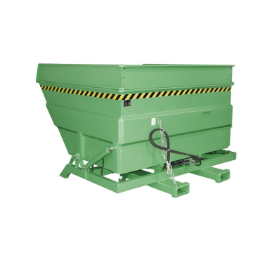 Bacs Basculants--Conteneur tilting, peint, soie verte