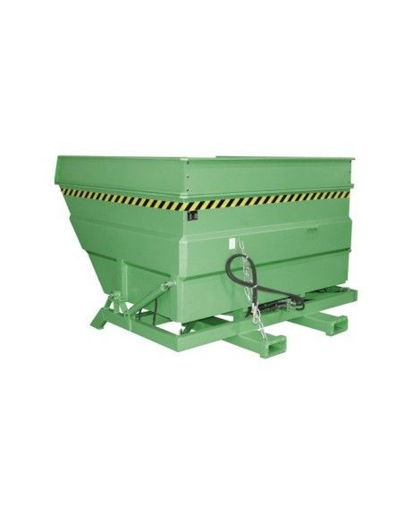 Bacs Basculants--Conteneur tilting, peint, soie verte