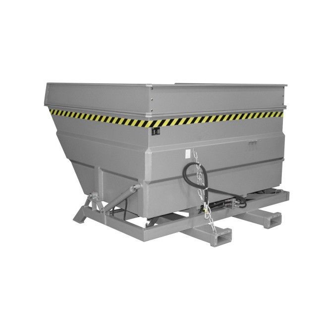 Tilting Container--Container tilting, painted, gray mouse