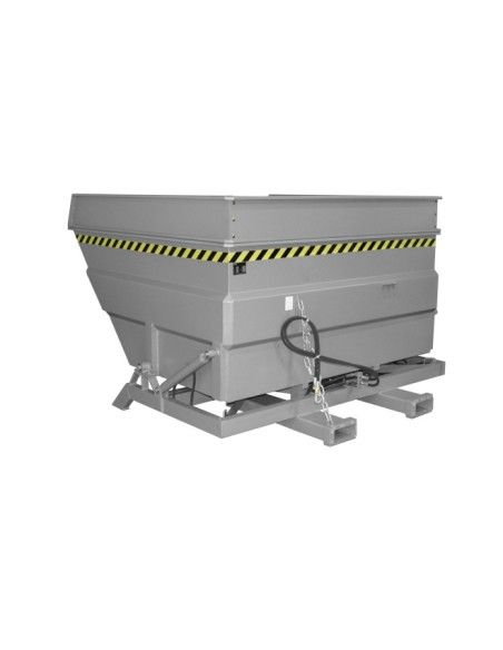 Kippbehälter--Container kippen, lackiert, graue maus