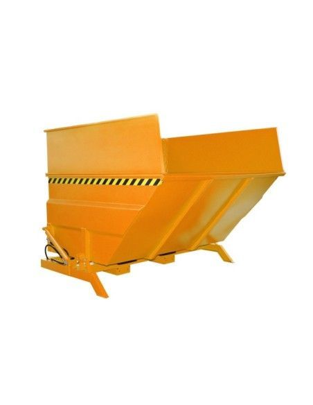 Bacs Basculants--Conteneur tilting, peint, jaune orange