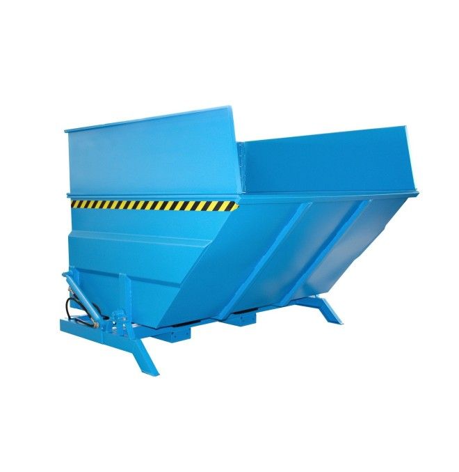 Tilting Container--Container tilting, painted, light blue