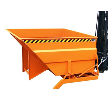 Tilting Container--Container tilting, painted, Orange yellow