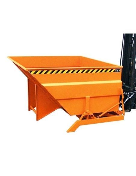 Bacs Basculants--Conteneur tilting, peint, jaune orange