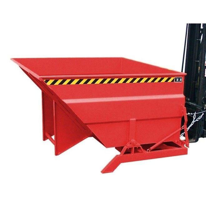 Tilting Container--Container tilting, painted, Red fire
