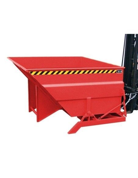 Tilting Container--Container tilting, painted, Red fire