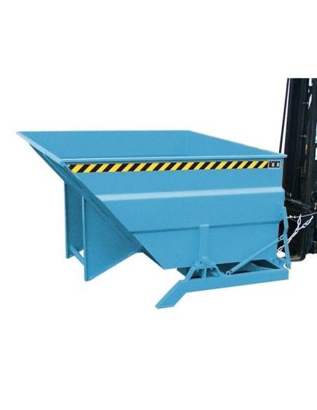 Tilting Container--Container tilting, painted, light blue