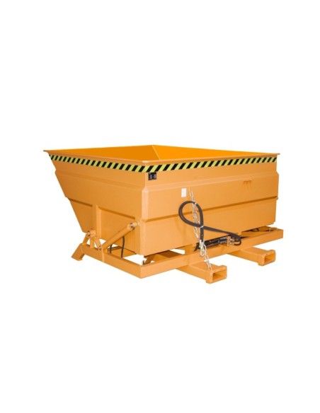 Contenedor basculante, pintado, Amarillo naranja