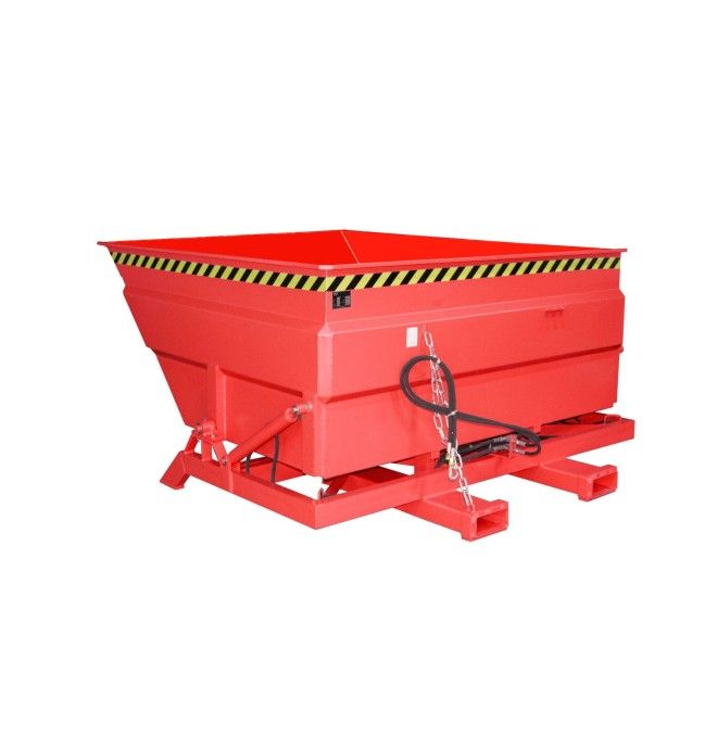 Kippbehälter--Container kippen, lackiert, rotes Feuer