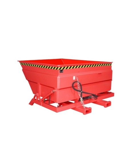Recipiente Inclinável--Recipiente tilting, pintado, fogo vermelho