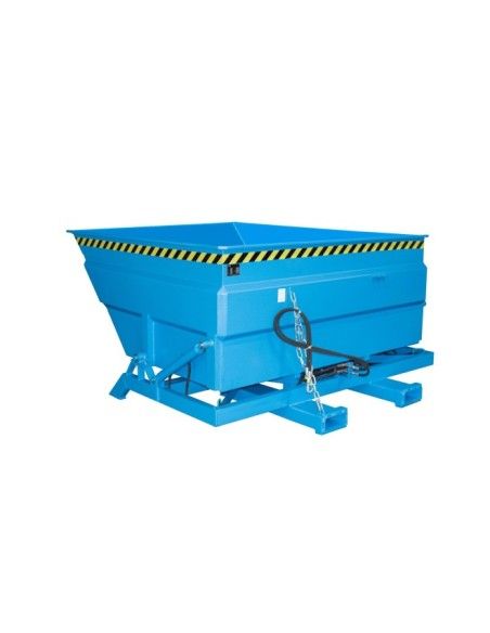 Tilting Container--Container tilting, painted, light blue