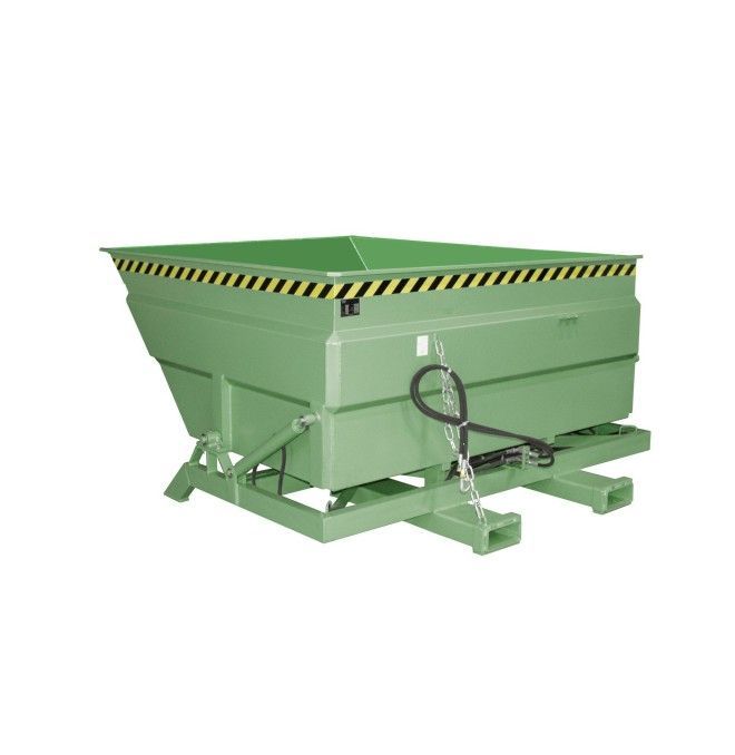 Kippbehälter--Container kippen, lackiert, grün seide
