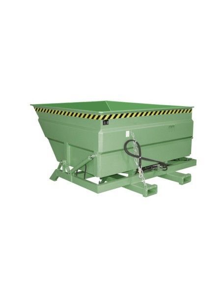 Bacs Basculants--Conteneur tilting, peint, soie verte