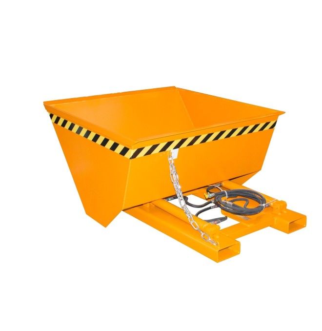 Tilting Container--Pala, painted, orange yellow