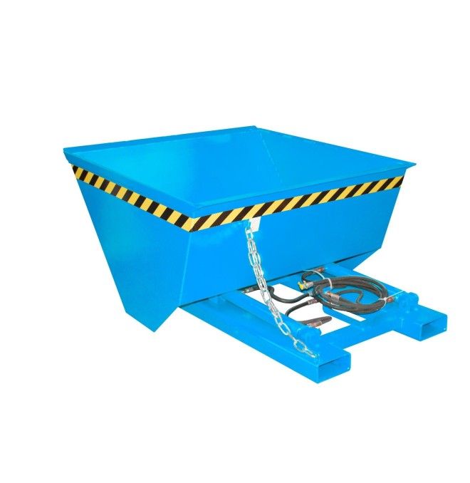 Tilting Container--Pala, painted, Celeste