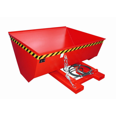 Recipiente Inclinável--Pala, pintado, fogo vermelho