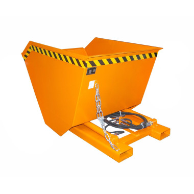 Tilting Container--Tilting Container hydraulic 0.8m3 - 1600kg, painted Orange Yellow