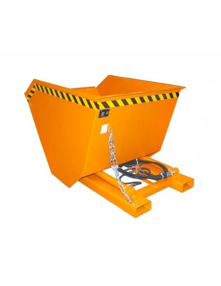 Recipiente Inclinável--Recipiente Inclinável hidráulica 0.8m3 - 1600kg, pintado amarelo laranja