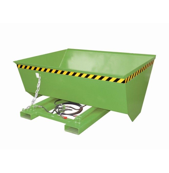 Recipiente Inclinável--Pala, pintado, verde