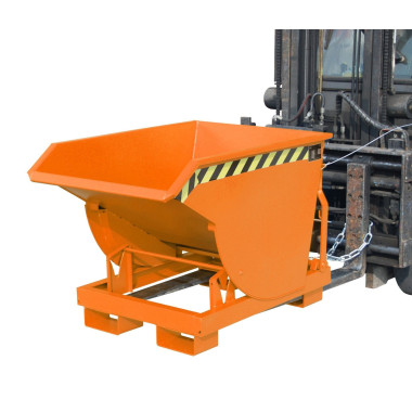 Bacs Basculants--Conteneur tilting, peint, jaune orange