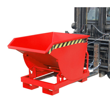 Tilting Container--Container tilting, painted, Red fire
