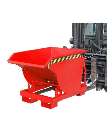 Tilting Container--Container tilting, painted, Red fire