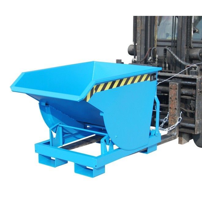 Bacs Basculants--Conteneur tilting, peint, bleu clair