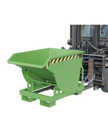 Bacs Basculants--Conteneur tilting, peint, soie verte