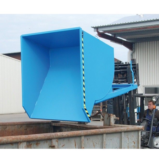 Tilting Container--Container tilting, painted, green silk