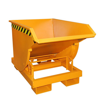 Bacs Basculants--Conteneur tilting, peint, jaune orange