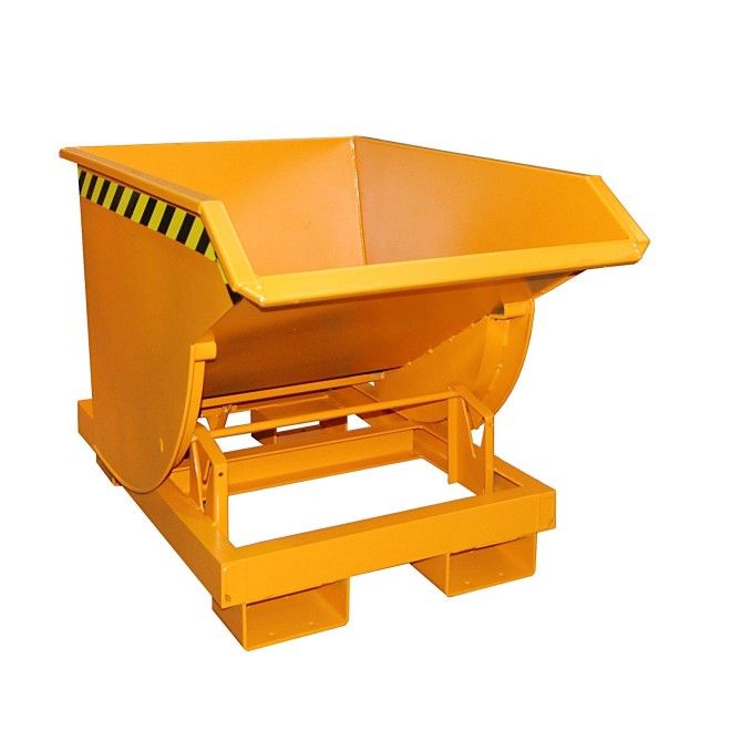Bacs Basculants--Conteneur tilting, peint, jaune orange