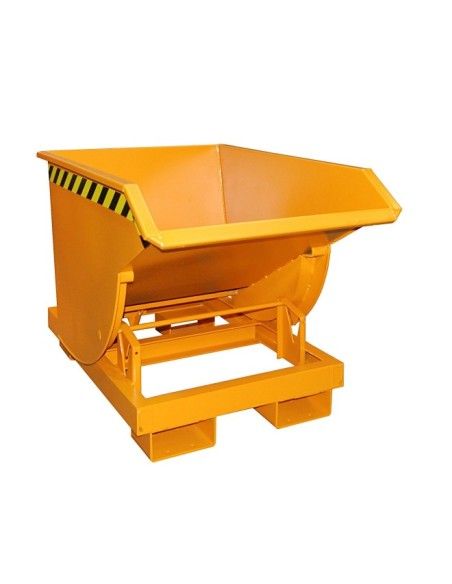 Bacs Basculants--Conteneur tilting, peint, jaune orange