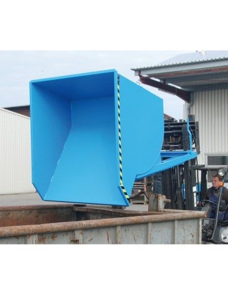Tilting Container--Container tilting, painted, Orange yellow