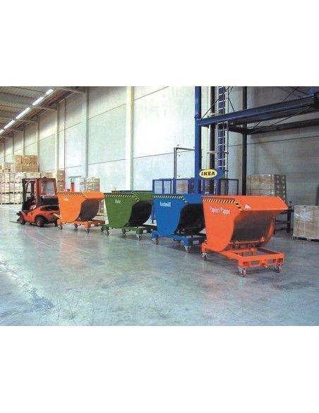 Tilting Container--Container tilting, painted, Red fire