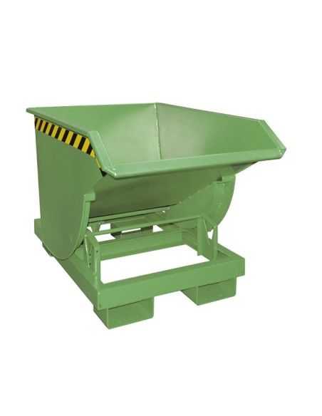 Bacs Basculants--Conteneur tilting, peint, soie verte