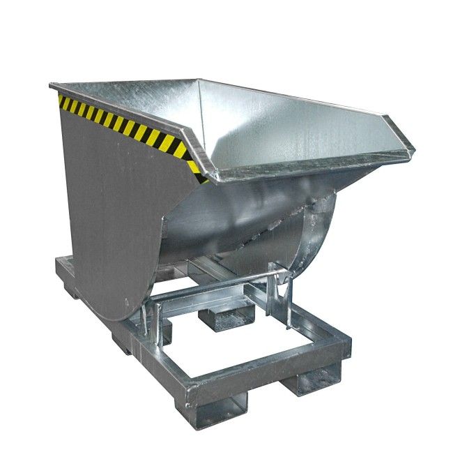 Contenedor basculante, galvanizado en caliente