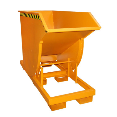 Bacs Basculants--Conteneur tilting, peint, jaune orange
