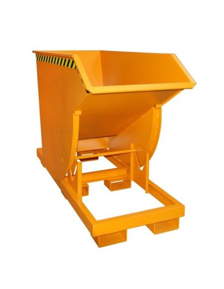 Tilting Container--Container tilting, painted, Orange yellow