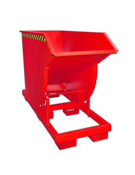 Recipiente Inclinável--Recipiente tilting, pintado, fogo vermelho