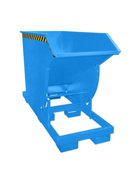 Tilting Container--Container tilting, painted, light blue
