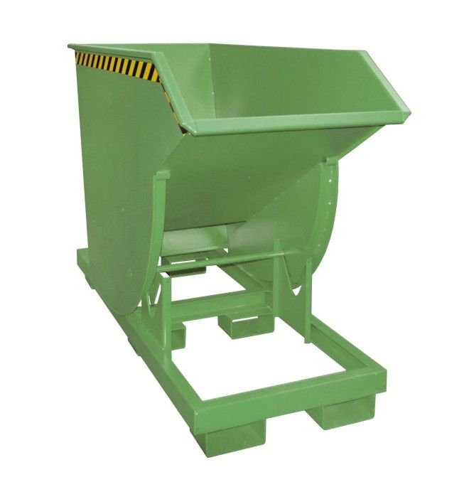 Bacs Basculants--Conteneur tilting, peint, soie verte
